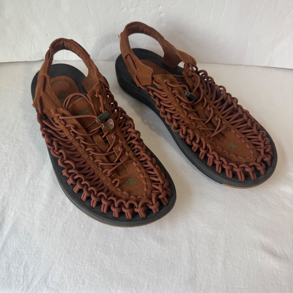 Men's Brown Woven Sandals